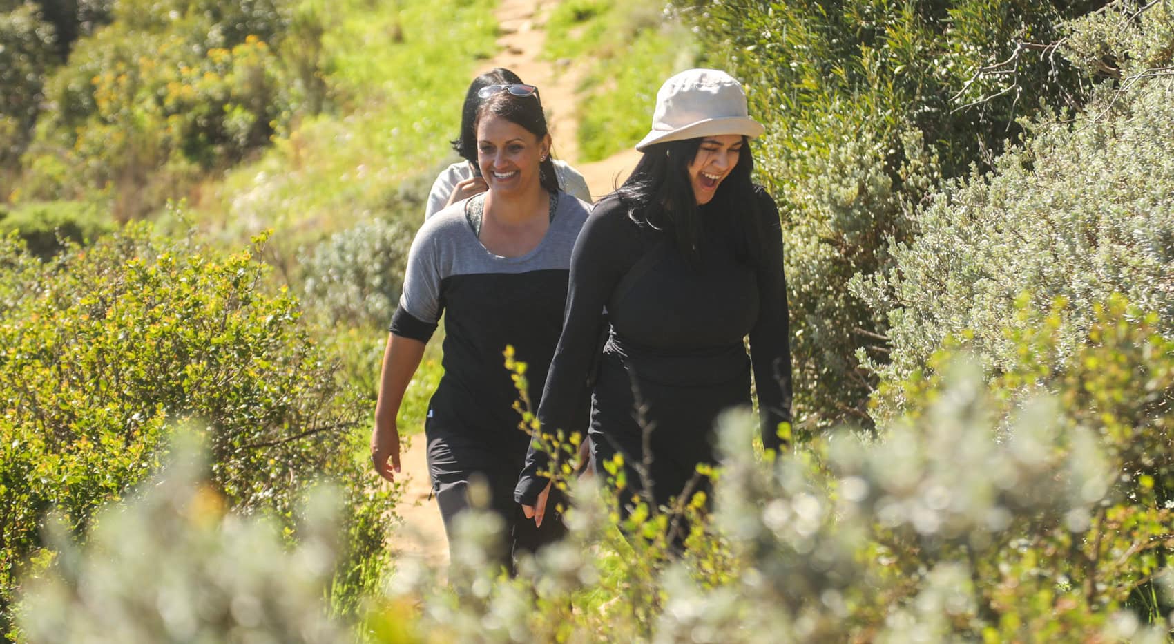 Gäste die auf der Garden Route wandern. 