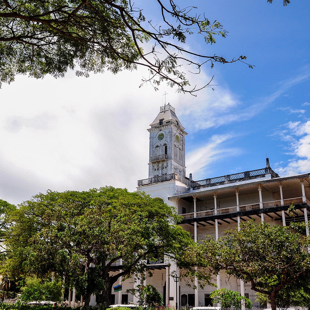Stone Town auf Sansibar bei Strandurlaub Afrika