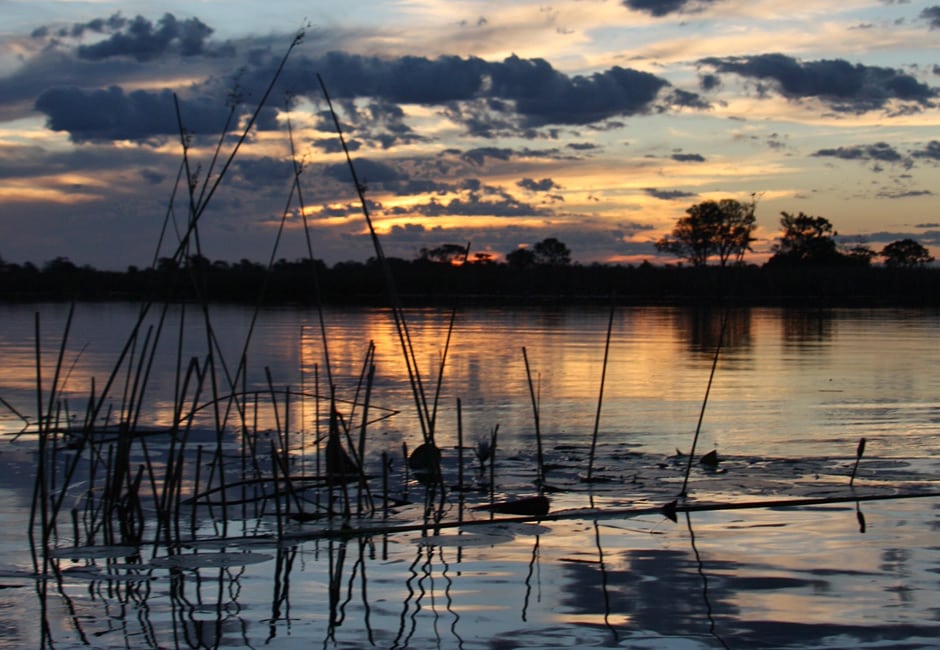 Sunset Okavango Delta