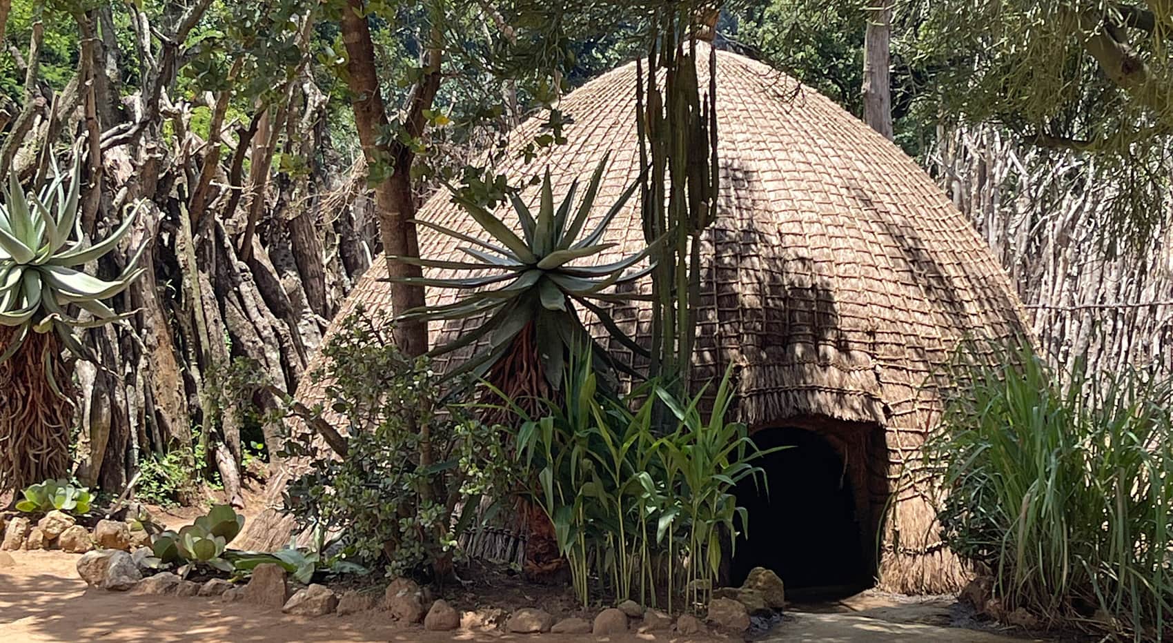 Taditionelle Strohhütte