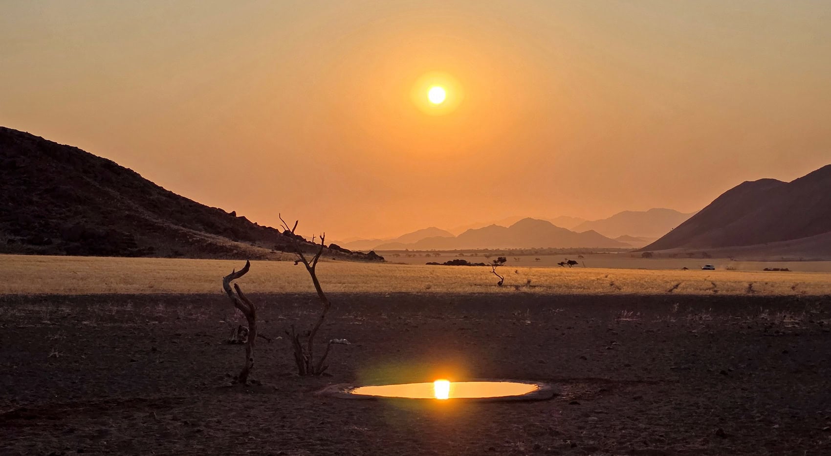 Eine Landschaft in Namibia.