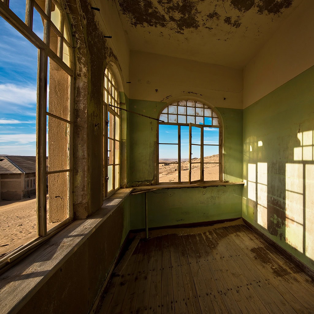 Verlassenes Haus in Kolmanskop