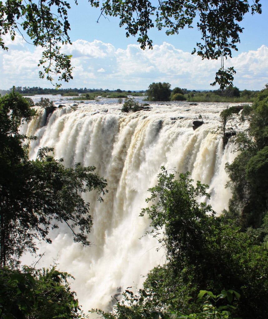 Die Viktoriafälle in Sambia