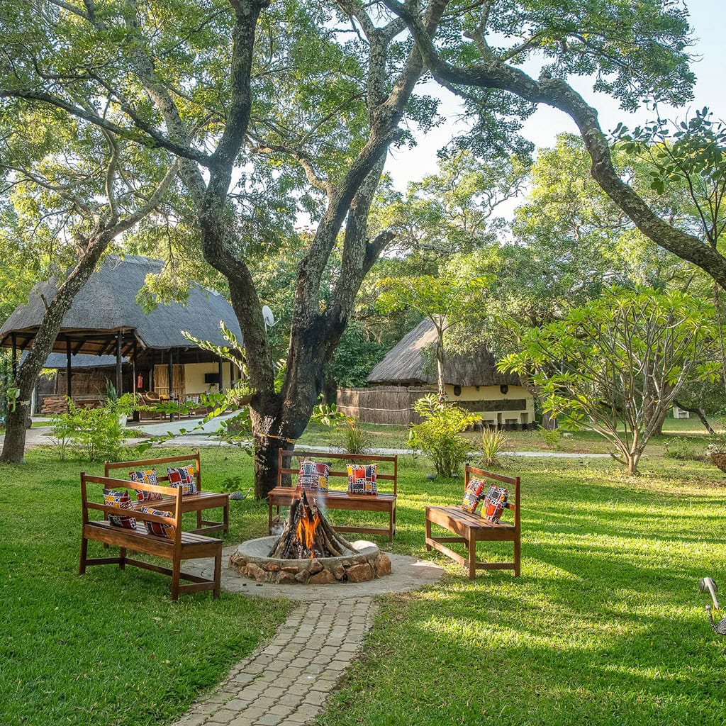Garten des Pioneer Camp in Lusaka