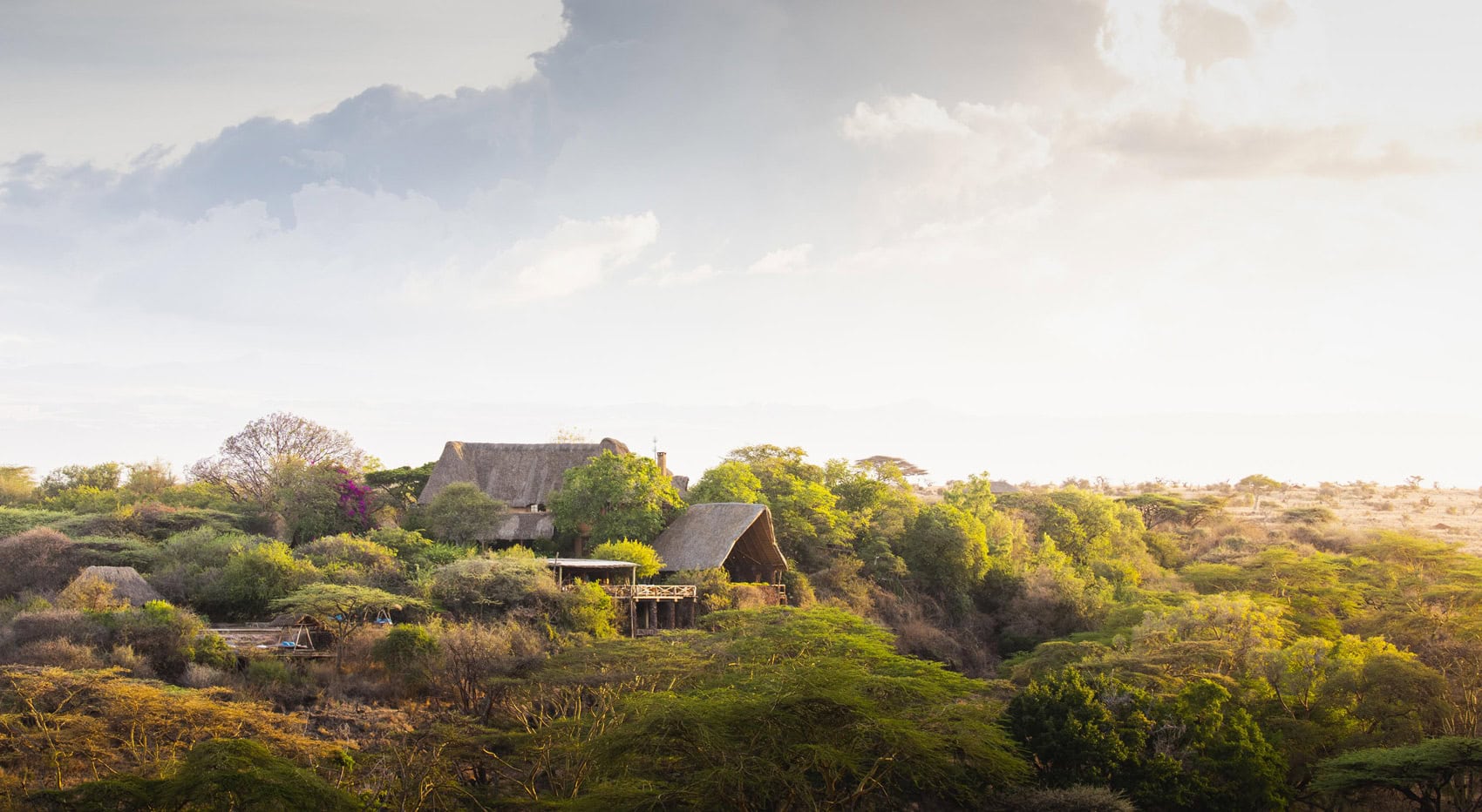 Eine Aufnahme vom Lewa Wilderness Camp in Lewa, Kenia. Eine Aufnahme vom Lewa Wilderness Camp in Lewa, Kenia.