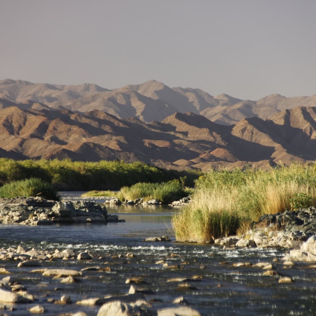 Landschaft am Orange River im Richtersveld