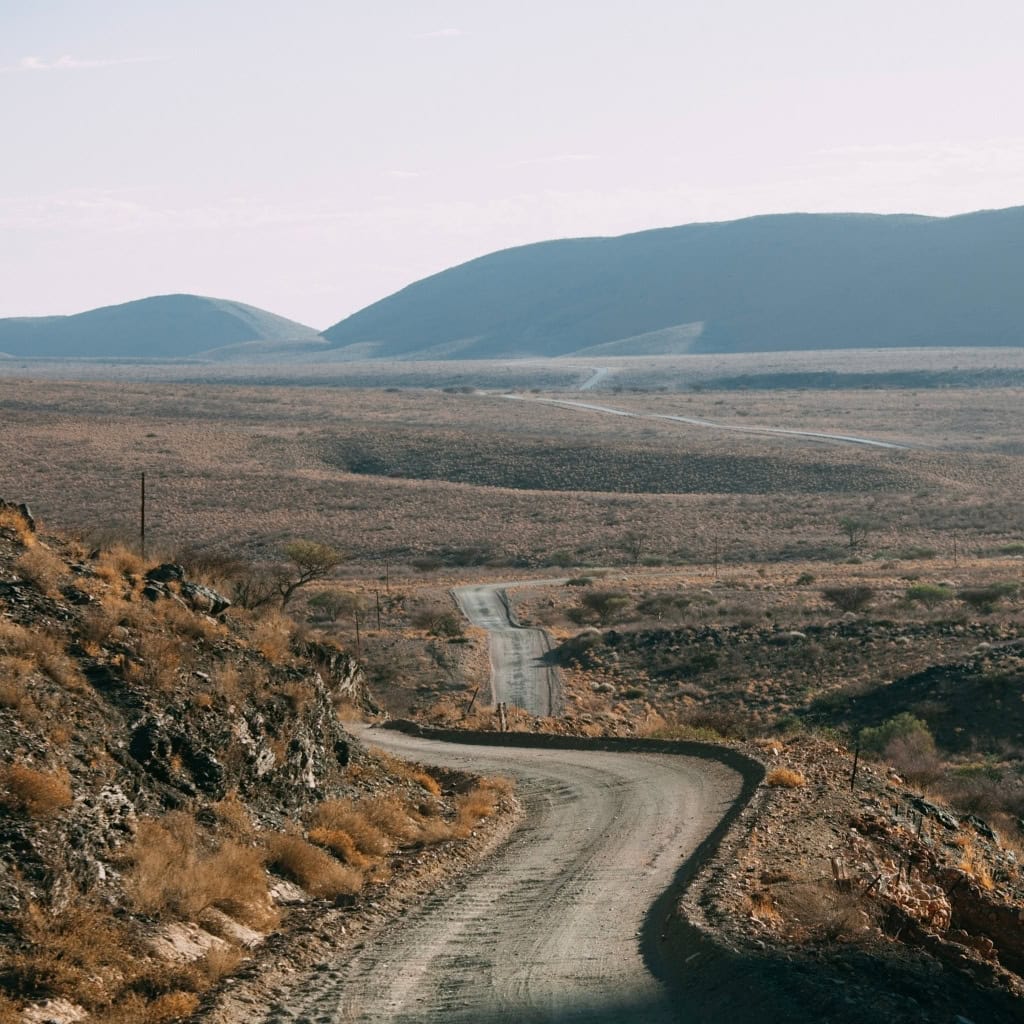 Straße durch die Naukluftberge Namibia
