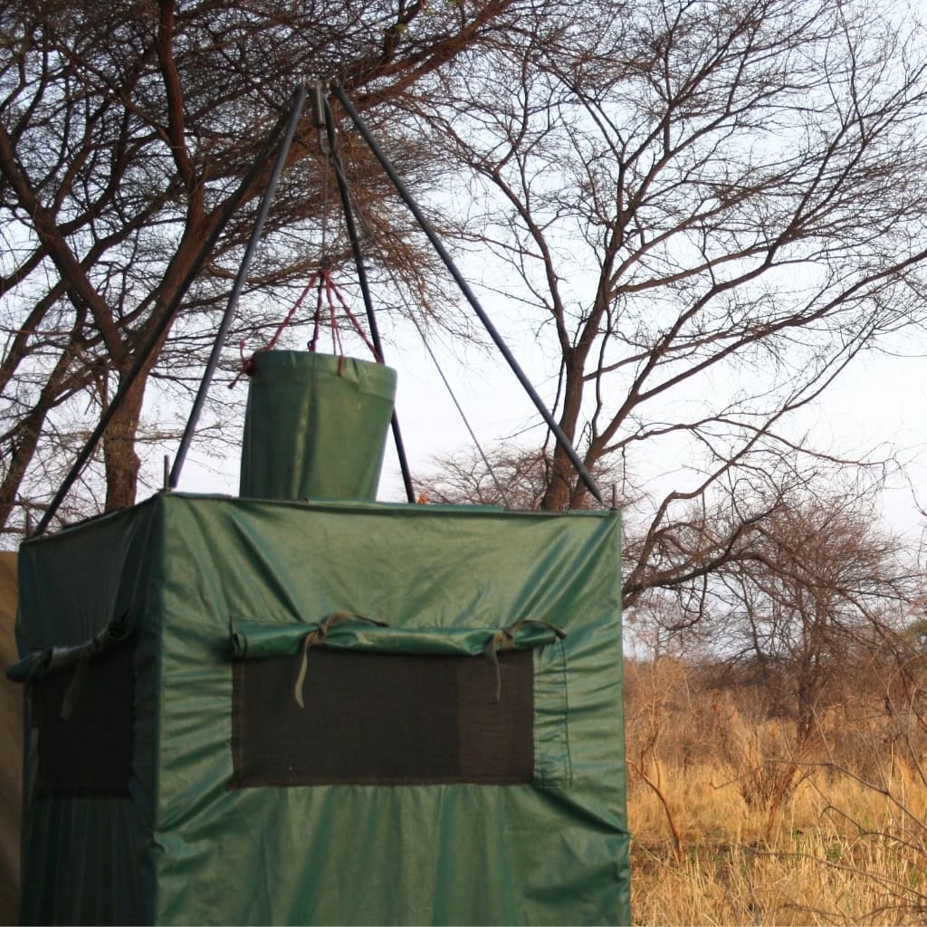 Buschtoilette in Savanne