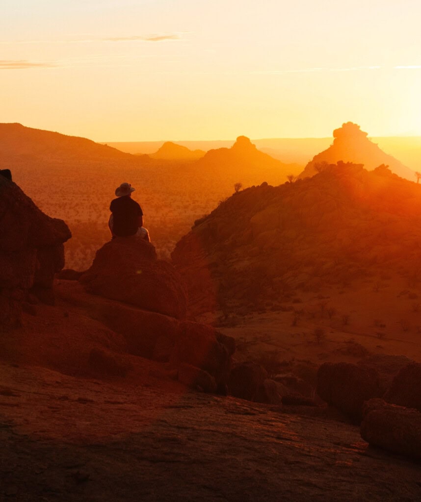 Sonnenuntergang im Damaraland