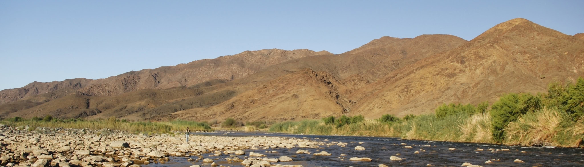 Landschaft am Orange River im Richtersveld