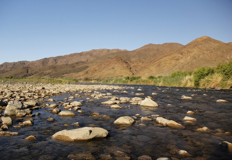 Landschaft am Orange River im Richtersveld