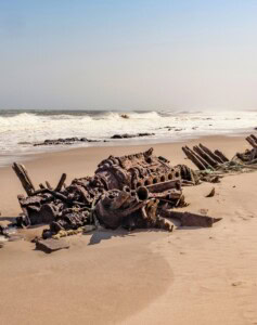 Wrack an der Skelettküste