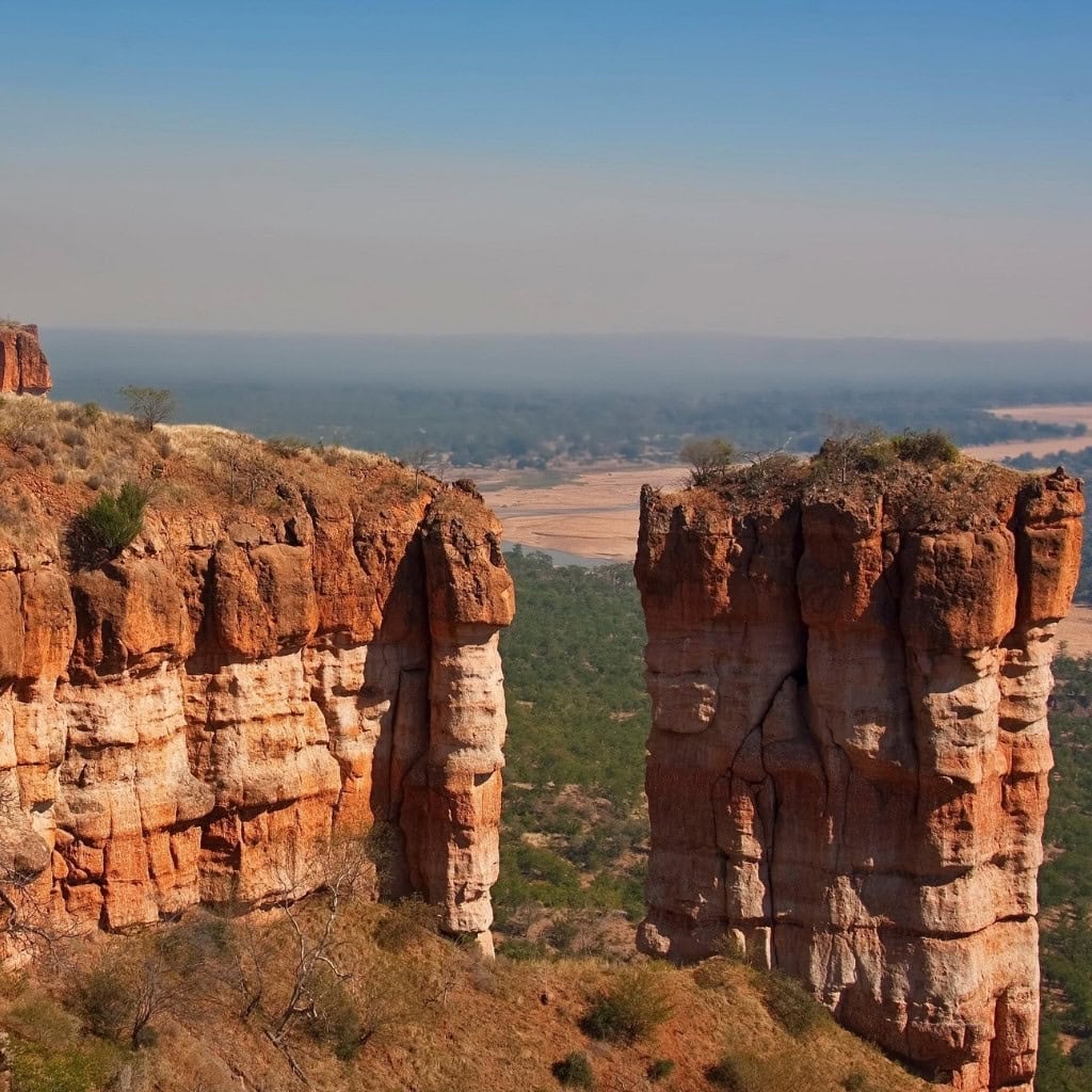 Blick über Landschaft der chilojo-cliffs in schönem Licht