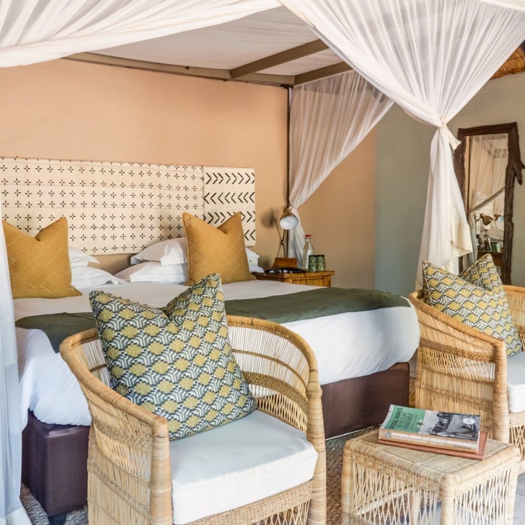 Himmelbett in der Sable Valley Lodge