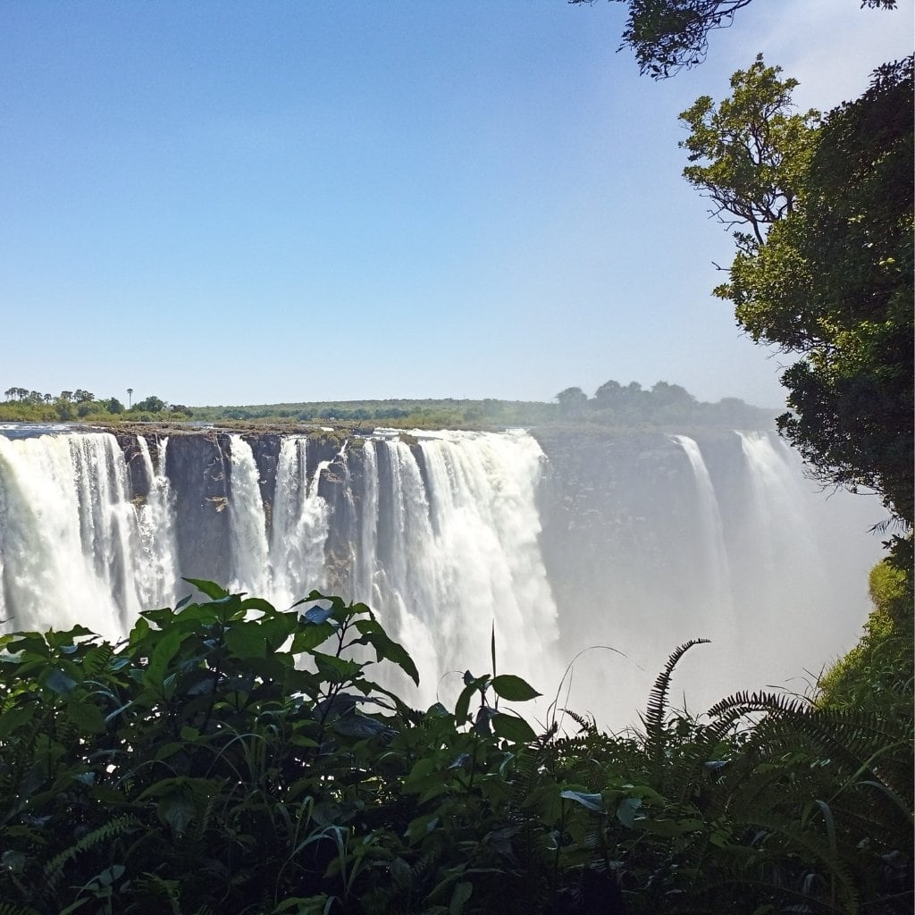 Ausblick auf die Victoria Wasserfälle